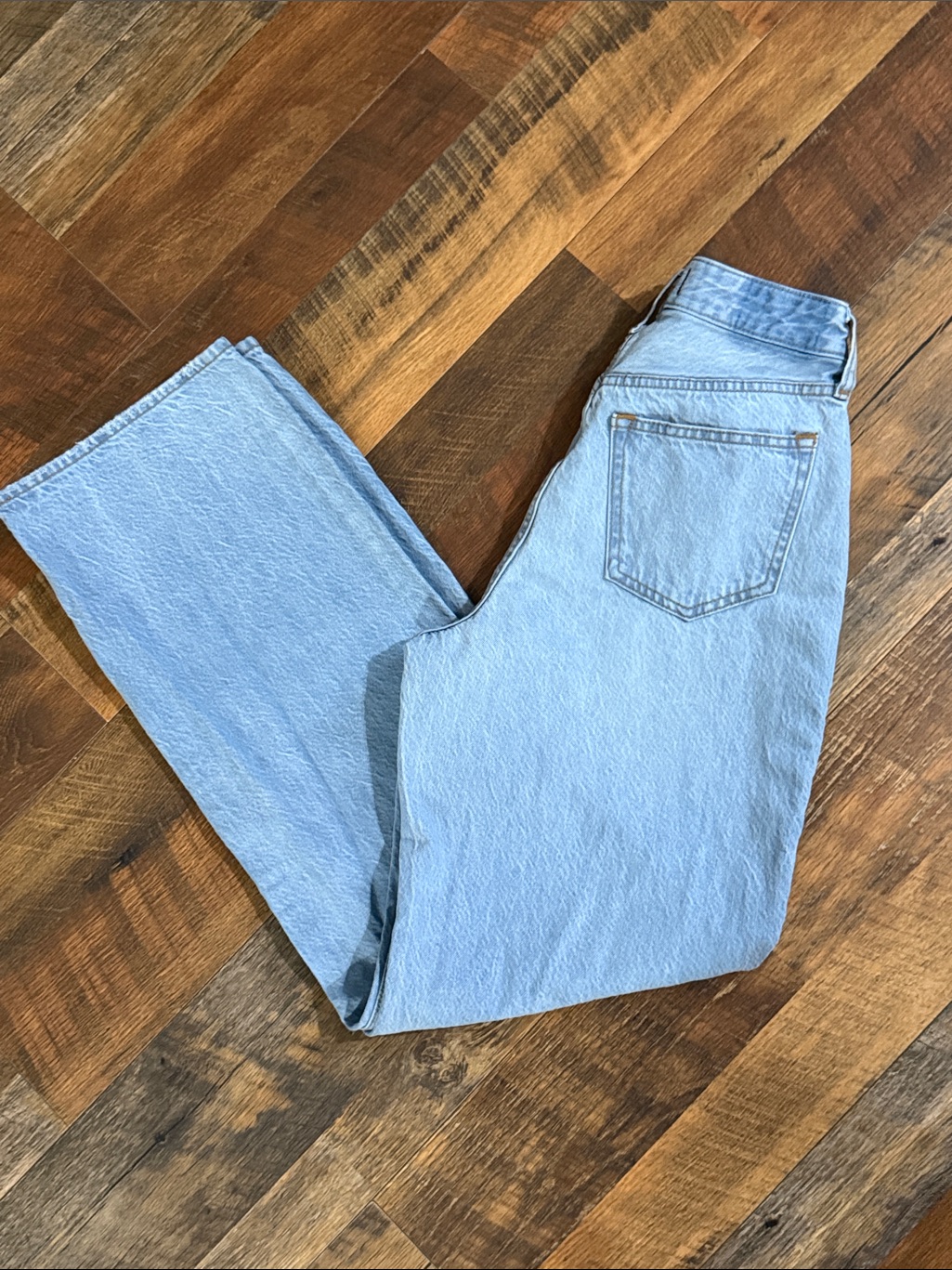 Abercrombie & Fitch Light Blue Wide Leg Jeans